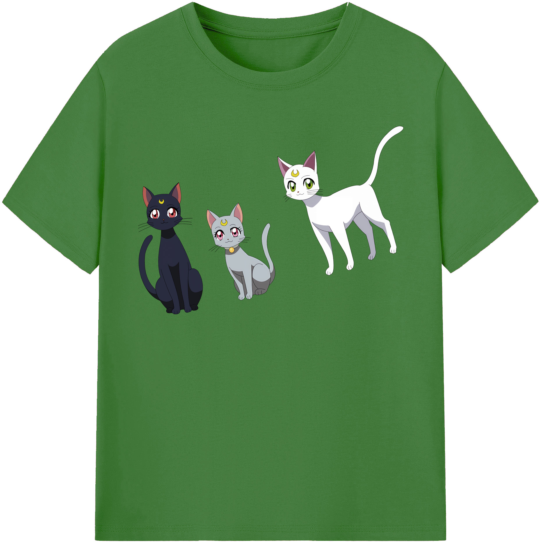 （画像用） 美少女戦士セーラームーン Sailor Moon レディースカジュアルプリントTシャツ（綿100％）
